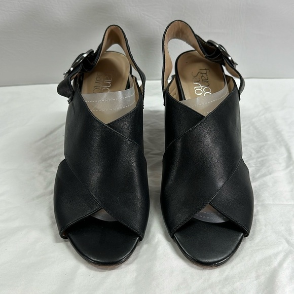 Franco Sarto Thick Buckle Strap Heeled Sandals, 8 - Picture 2 of 9